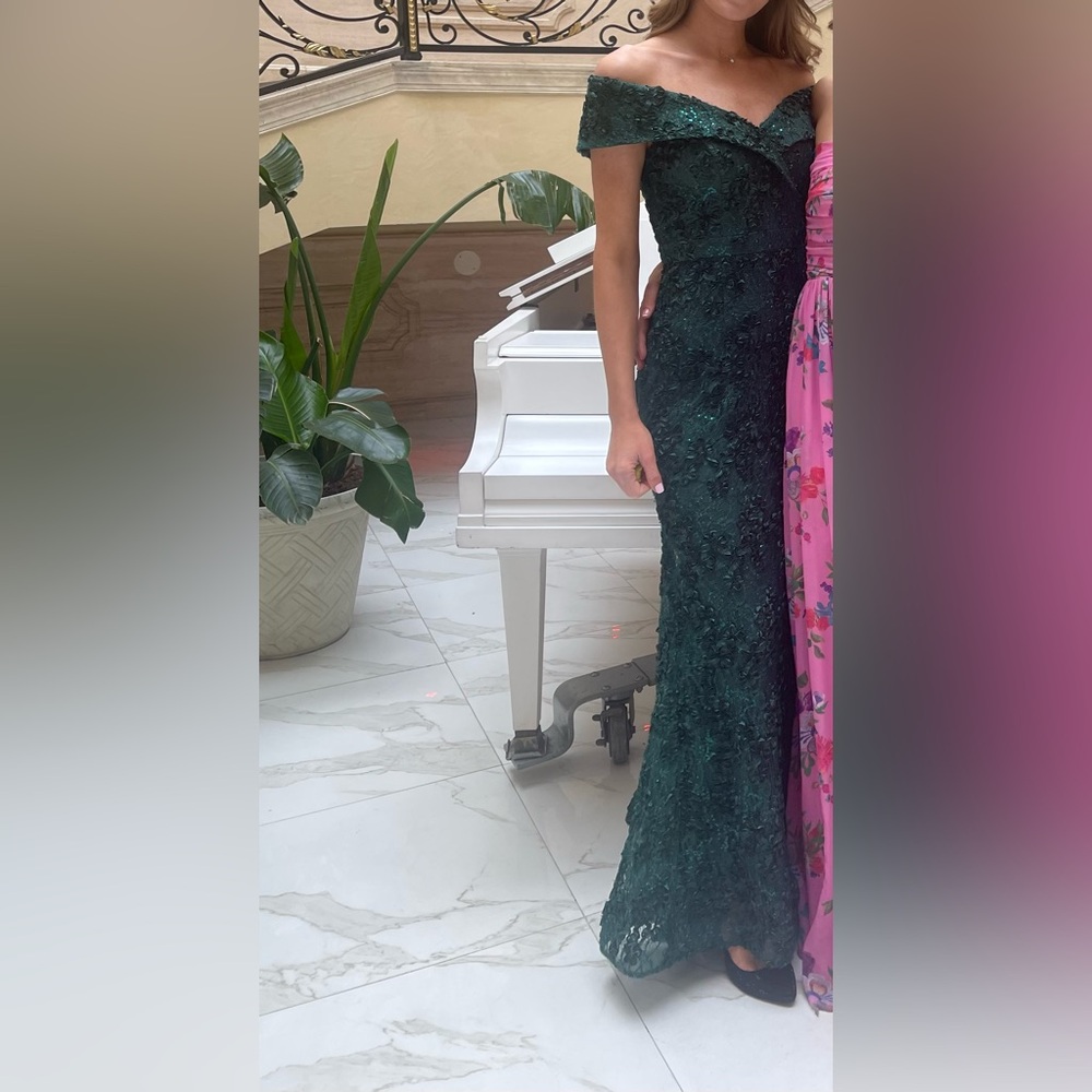 Wedding guest dark Green Dress